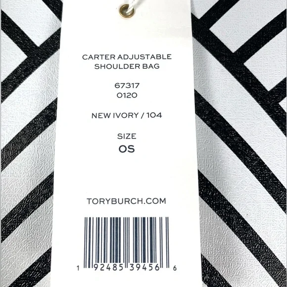 Tory Burch Carter Shoulder Bag in New Ivory - Picture 8 of 8